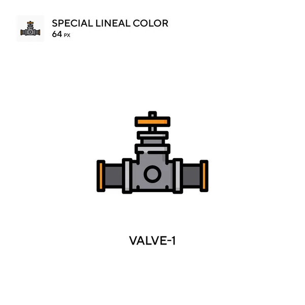 Valve Spezielles Lineares Farbsymbol Illustration Symbol Design Vorlage Für Web — Stockvektor