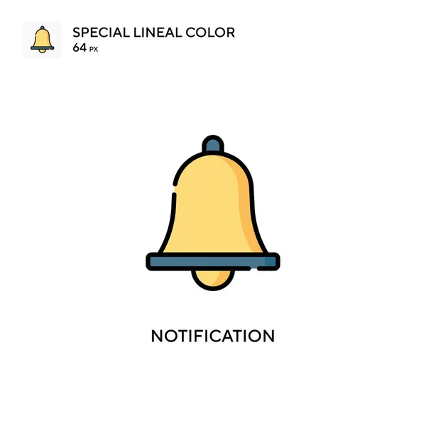 Anmälan Speciell Linjal Färg Ikon Illustration Symbol Design Mall För — Stock vektor