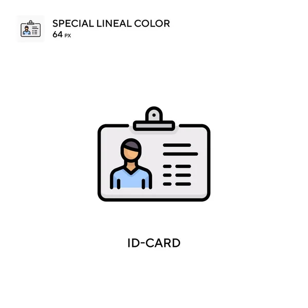 Card Icône Spéciale Couleur Linéaire Modèle Conception Symbole Illustration Pour — Image vectorielle