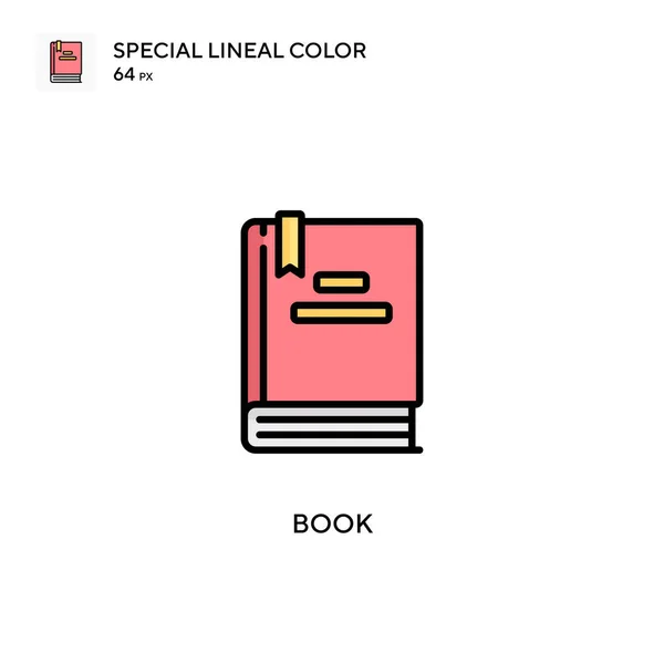 Libro Especial Icono Color Lineal Plantilla Diseño Símbolo Ilustración Para — Archivo Imágenes Vectoriales