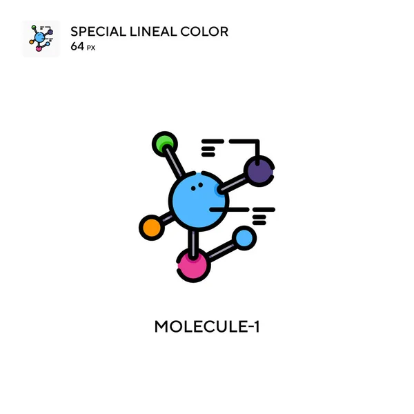 Molecule Icono Especial Color Lineal Plantilla Diseño Símbolo Ilustración Para — Vector de stock