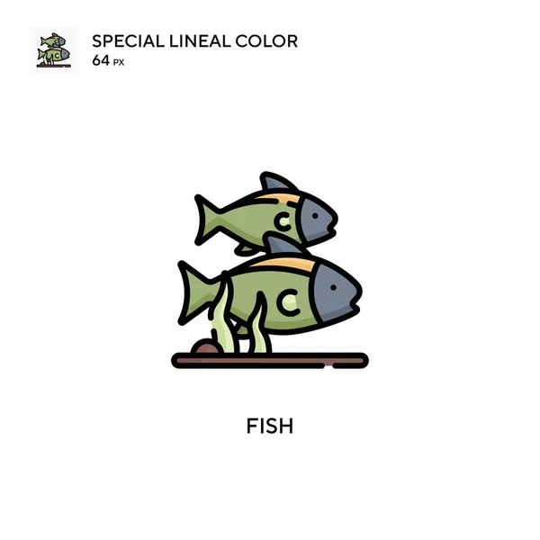 Vis Speciale Lijnkleur Pictogram Illustratie Symbool Ontwerp Sjabloon Voor Web — Stockvector