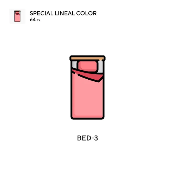 Bed 스페셜 라이얼 아이콘 디자인 모바일 요소를 템플릿 스트로크에 — 스톡 벡터