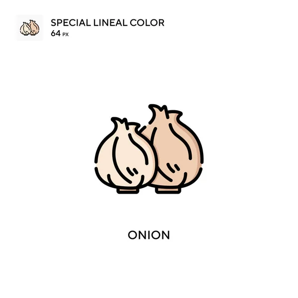 Onion Special Lineare Farbe Symbol Illustration Symbol Design Vorlage Für — Stockvektor