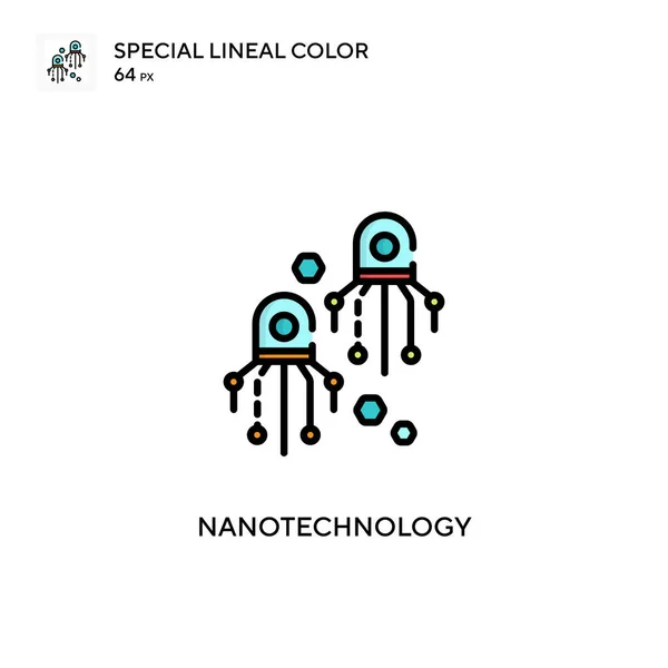 Nanotechnologie Speciale Lijnkleur Icoon Illustratie Symbool Ontwerp Sjabloon Voor Web — Stockvector