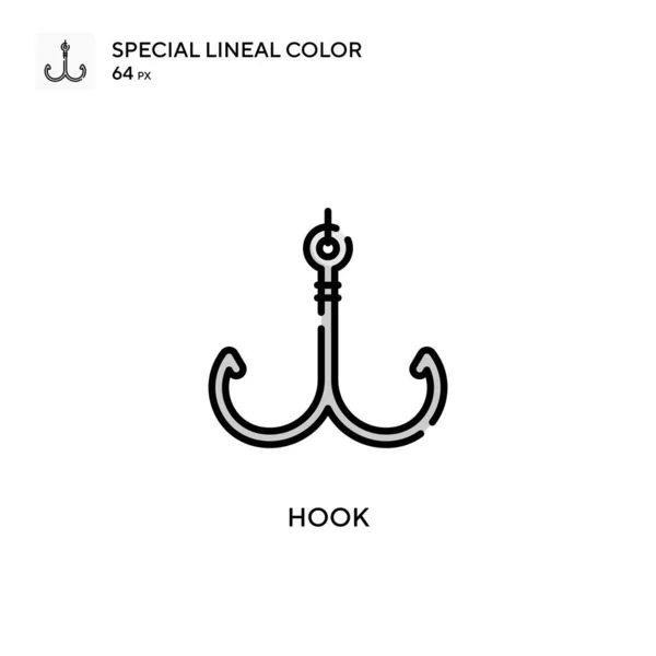 Horog Különleges Lineáris Szín Ikon Illusztráció Szimbólum Design Sablon Web — Stock Vector