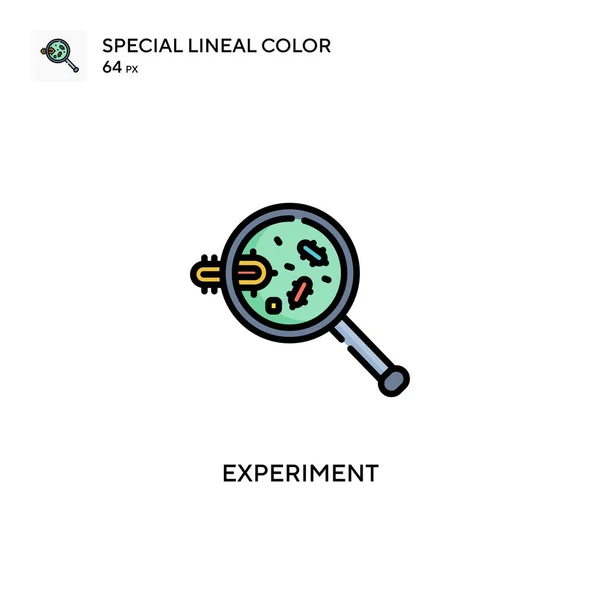 Эксперимент Специальный Цвет Иконки Шаблон Оформления Символов Иллюстрации Веб Мобильного — стоковый вектор