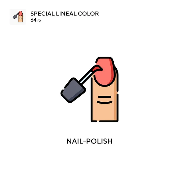 Nagellack Spezielle Lineare Farbe Symbol Illustration Symbol Design Vorlage Für — Stockvektor