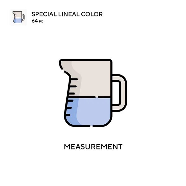 Pomiar Specjalna Ikona Koloru Liniowego Wzór Symbolu Ilustracji Dla Mobilnego — Wektor stockowy