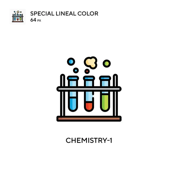 Chemistry Icona Speciale Colori Lineari Illustrazione Modello Design Simbolo Elemento — Vettoriale Stock