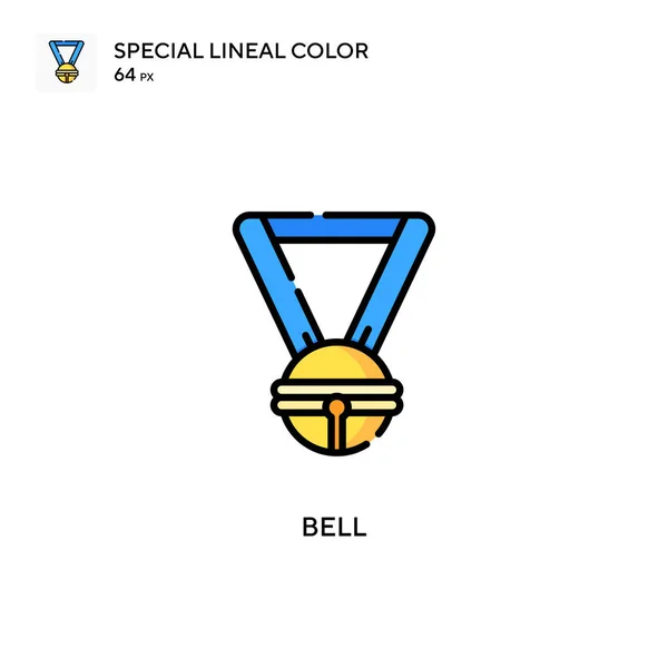 Bell Special Lineal Color Icon Illustration Symbol Design Template Web — Stock Vector