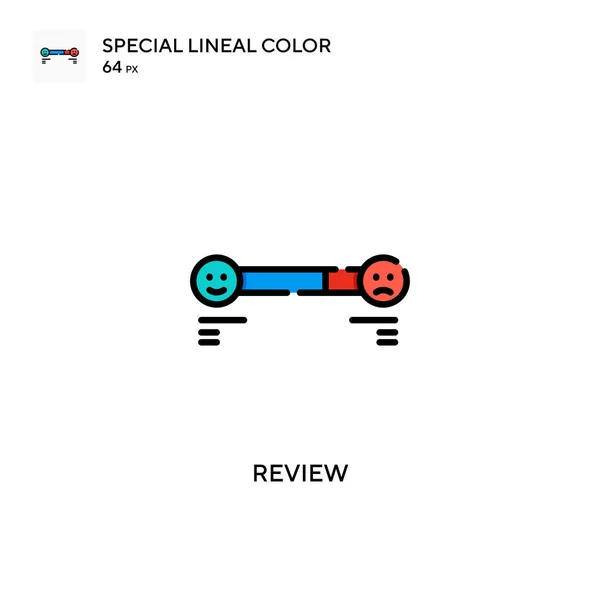 Vélemény Speciális Lineáris Szín Ikon Illusztráció Szimbólum Design Sablon Web — Stock Vector