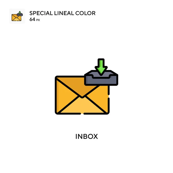 Εισερχόμενα Ειδικό Εικονίδιο Χρώματος Lineal Εικονογράφηση Πρότυπο Σχεδιασμού Συμβόλων Για — Διανυσματικό Αρχείο