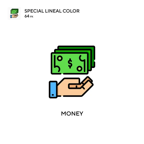 Money Special Lineal Renk Simgesi Web Mobil Ögesi Için Resimleme — Stok Vektör