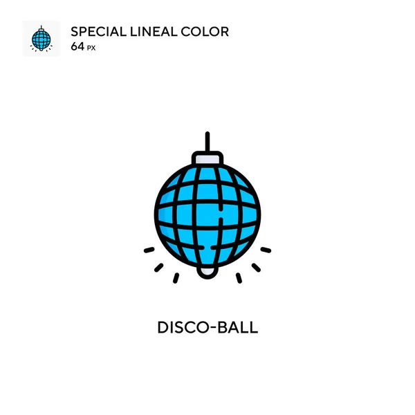 Disco Ball Ειδικό Εικονίδιο Χρώματος Lineal Εικονογράφηση Πρότυπο Σχεδιασμού Συμβόλων — Διανυσματικό Αρχείο