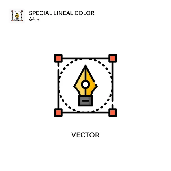 Vector Icono Color Lineal Especial Plantilla Diseño Símbolo Ilustración Para — Vector de stock