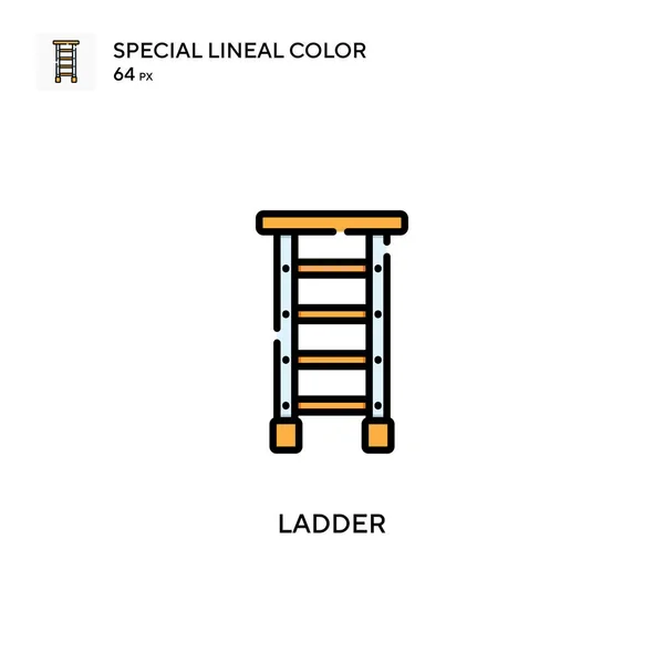 Escalera Icono Color Lineal Especial Plantilla Diseño Símbolo Ilustración Para — Archivo Imágenes Vectoriales