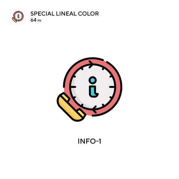 Info Spezielles Lineares Farbsymbol Illustration Symbol Design Vorlage Für Web — Stockvektor