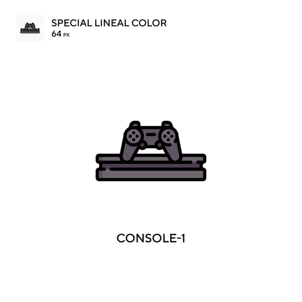 Console-1 Special lineal color icon. Illustration symbol design template for web mobile UI element. Perfect color modern pictogram on editable stroke.