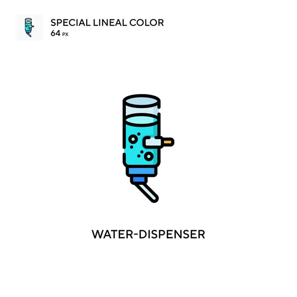 Wasserspender Spezielle Lineare Farbsymbole Illustration Symbol Design Vorlage Für Web — Stockvektor