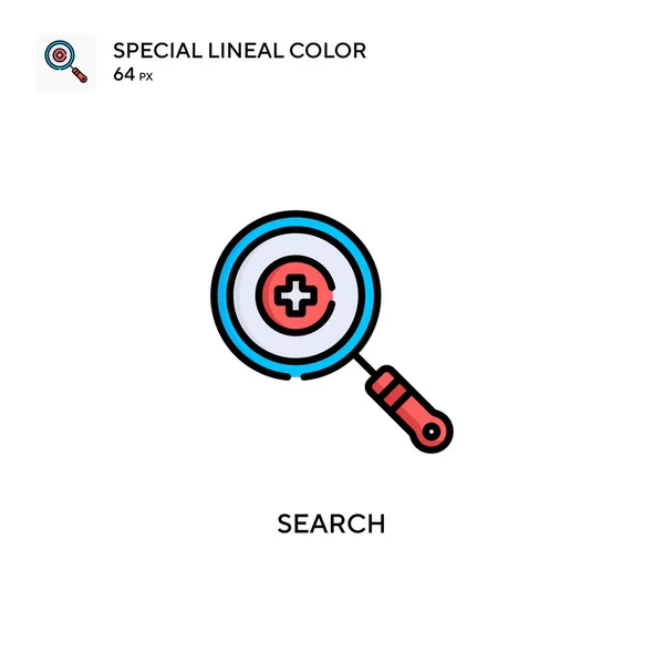 Buscar Icono Color Lineal Especial Plantilla Diseño Símbolo Ilustración Para — Vector de stock