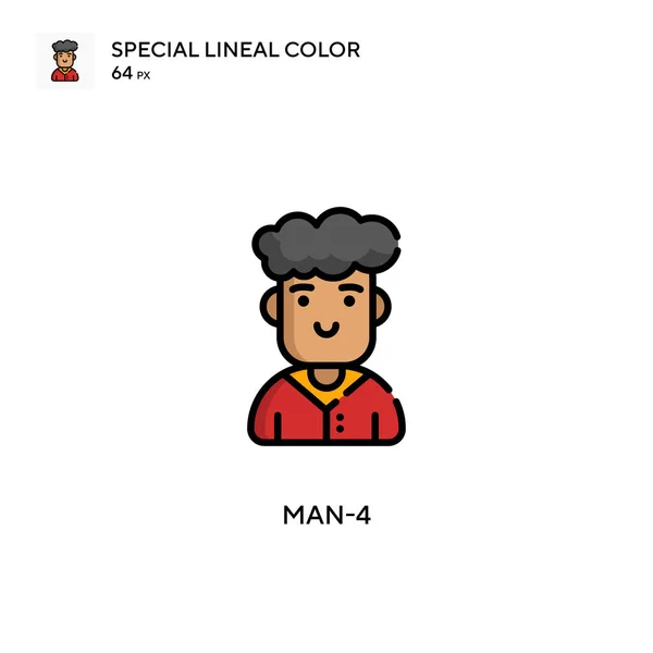 Man Icono Especial Color Lineal Plantilla Diseño Símbolo Ilustración Para — Archivo Imágenes Vectoriales