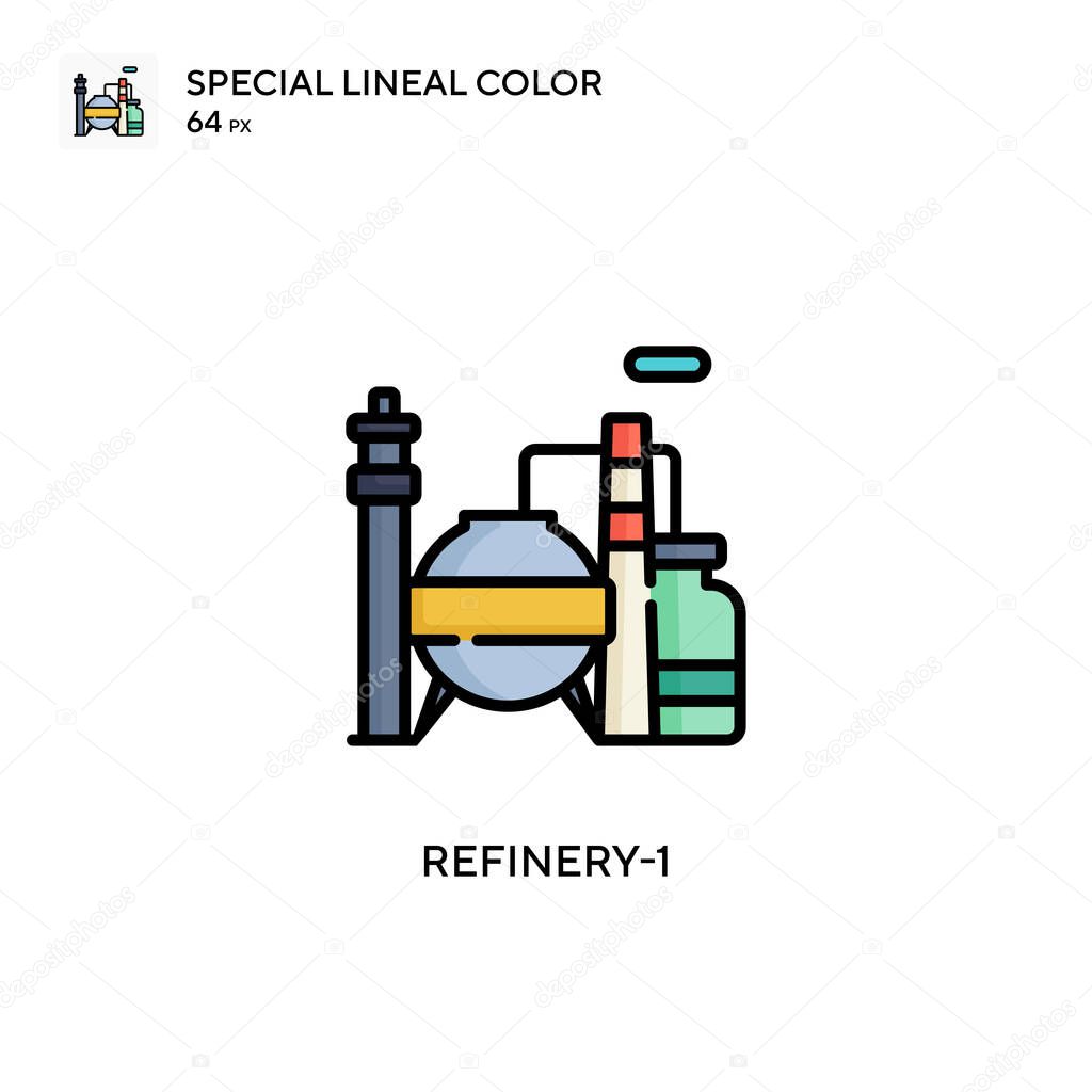 Refinery-1 Special lineal color icon. Illustration symbol design template for web mobile UI element. Perfect color modern pictogram on editable stroke.