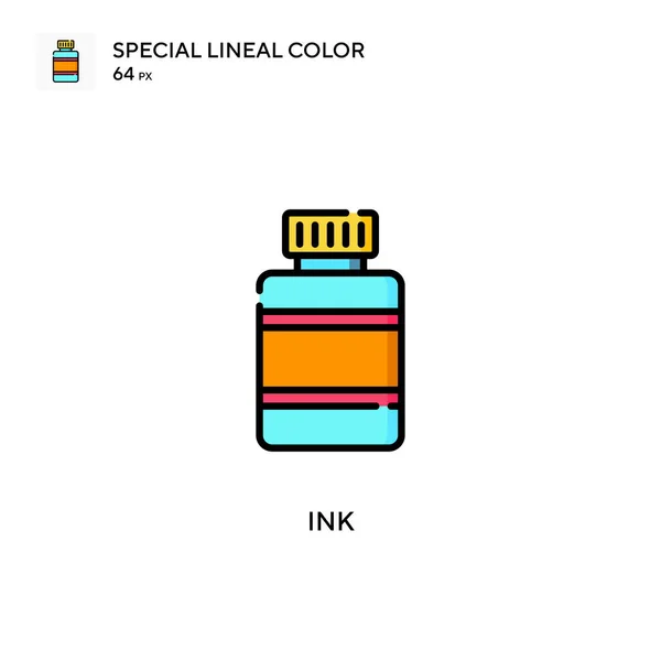 Ink Special Lineal Color Icon Illustration Symbol Design Template Web — Stock Vector