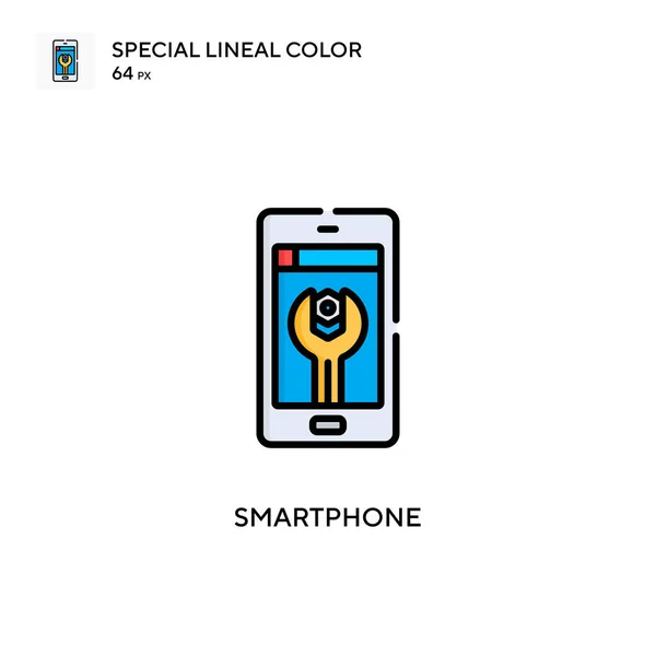 Smartphone Spezielles Lineares Farbsymbol Illustration Symbol Design Vorlage Für Web — Stockvektor