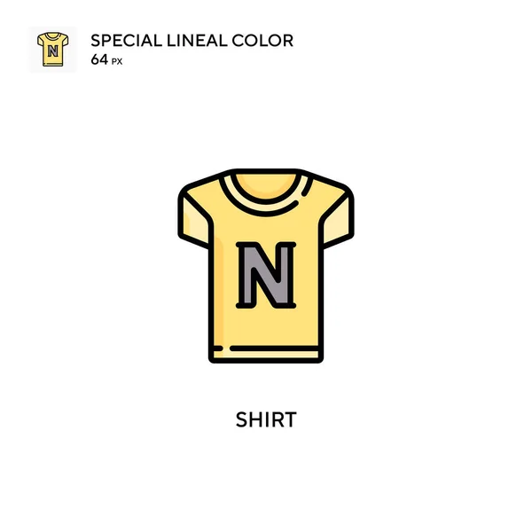 Camisa Icono Color Lineal Especial Plantilla Diseño Símbolo Ilustración Para — Vector de stock