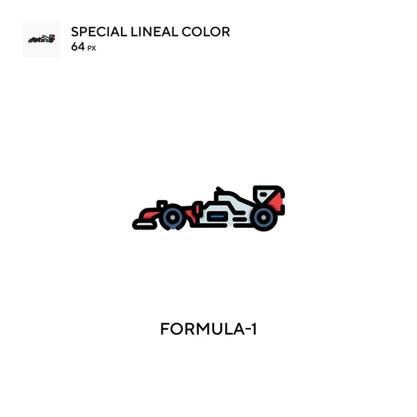 Formula Speciell Linjal Färg Ikon Illustration Symbol Design Mall För — Stock vektor
