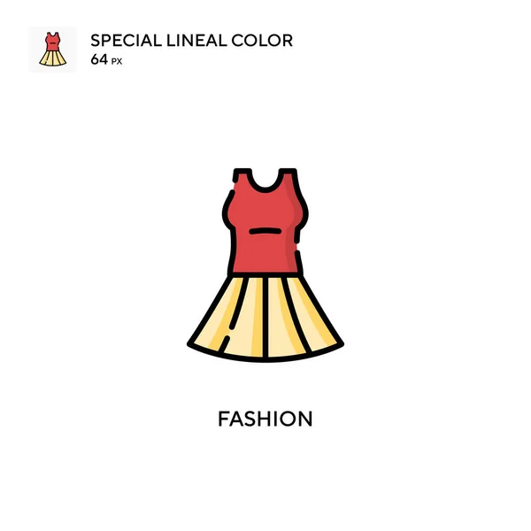 Icono Color Lineal Fashion Special Plantilla Diseño Símbolo Ilustración Para — Archivo Imágenes Vectoriales