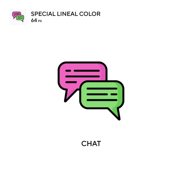 Chat Ειδικό Εικονίδιο Χρώματος Lineal Εικονογράφηση Πρότυπο Σχεδιασμού Συμβόλων Για — Διανυσματικό Αρχείο