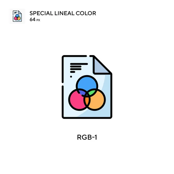 Rgb Specjalna Ikona Koloru Liniowego Wzór Symbolu Ilustracji Dla Mobilnego — Wektor stockowy