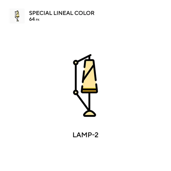 Lamp 스페셜 라이너 아이콘 디자인 모바일 요소를 템플릿 스트로크에 — 스톡 벡터