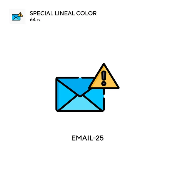 Email Speciale Icona Colori Lineari Illustrazione Modello Design Simbolo Elemento — Vettoriale Stock