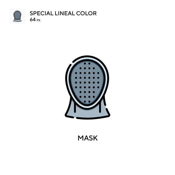 Mask Special Lineal Color Icon Illustration Symbol Design Template Web — Stock Vector