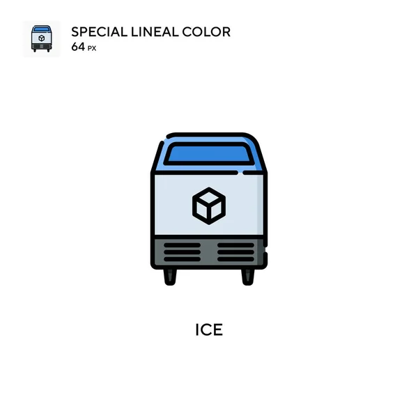 Icono Color Lineal Ice Special Plantilla Diseño Símbolo Ilustración Para — Vector de stock