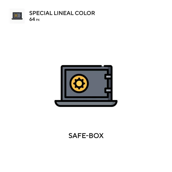 Safe Box Spezielles Lineares Farbsymbol Illustration Symbol Design Vorlage Für — Stockvektor