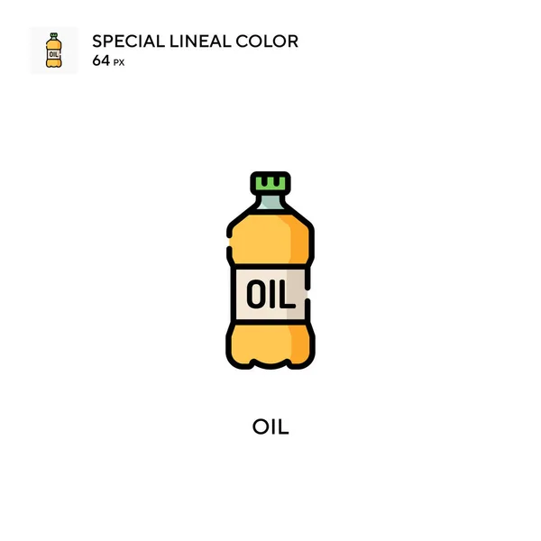 Oil Special Lineare Farbe Symbol Illustration Symbol Design Vorlage Für — Stockvektor