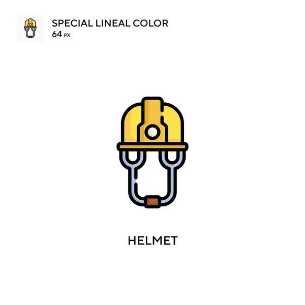 Helmet Special Lineal Color Icon Illustration Symbol Design Template Web — Stock Vector