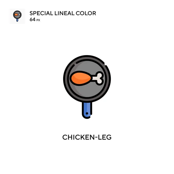Csirkecomb Különleges Vonal Szín Ikon Illusztráció Szimbólum Design Sablon Web — Stock Vector