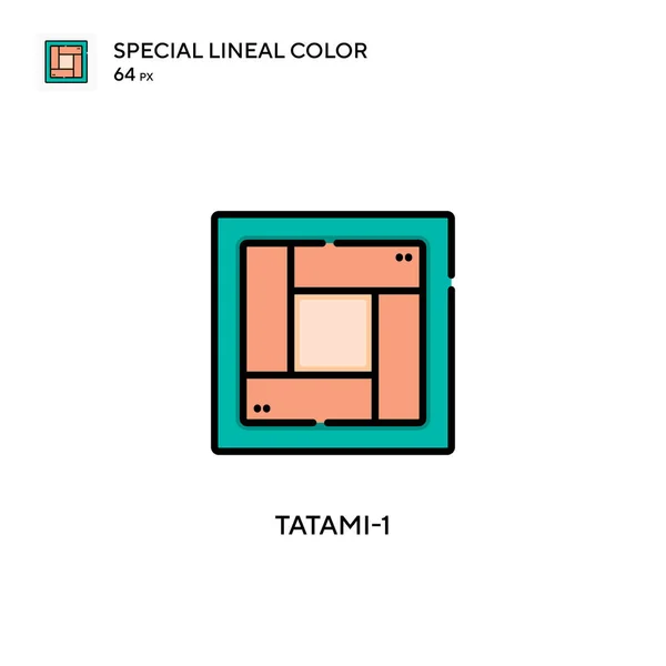 Tatami 1特殊的线形彩色图标 Web移动Ui元素的说明性符号设计模板 关于可编辑笔画的完美色彩现代象形文字 — 图库矢量图片