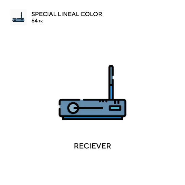 Reciever Icono Especial Color Lineal Plantilla Diseño Símbolo Ilustración Para — Archivo Imágenes Vectoriales