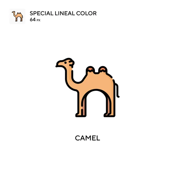 Піктограма Лінійного Кольору Camel Special Шаблон Дизайну Символів Ілюстрації Елемента — стоковий вектор