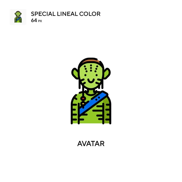 Avatar Icono Especial Color Lineal Plantilla Diseño Símbolo Ilustración Para — Archivo Imágenes Vectoriales