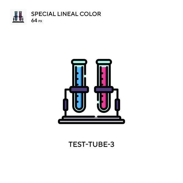Reagenzglas Spezielles Lineares Farbsymbol Illustration Symbol Design Vorlage Für Web — Stockvektor
