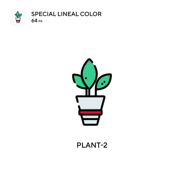 Plant Ειδικό Γραμμικό Χρώμα Εικονίδιο Εικονογράφηση Πρότυπο Σχεδιασμού Συμβόλων Για — Διανυσματικό Αρχείο