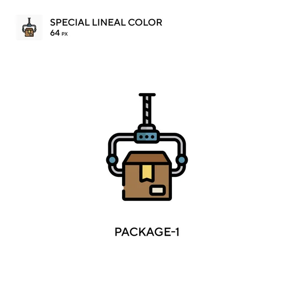 Csomag Különleges Lineáris Szín Ikon Illusztráció Szimbólum Design Sablon Web — Stock Vector