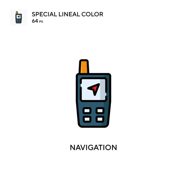 Πλοήγηση Ειδικό Γραμμικό Χρώμα Εικονίδιο Εικονογράφηση Πρότυπο Σχεδιασμού Συμβόλων Για — Διανυσματικό Αρχείο